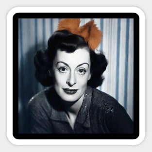 Joan Crawford portrait Sticker